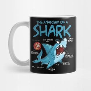 The Anatomy Of A Shark Graphic Shark Love Mug